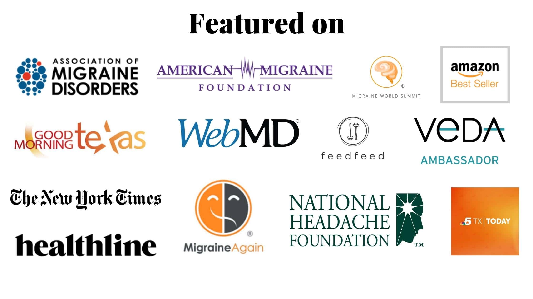 Brands and non profits that have featured The Dizzy Cook.